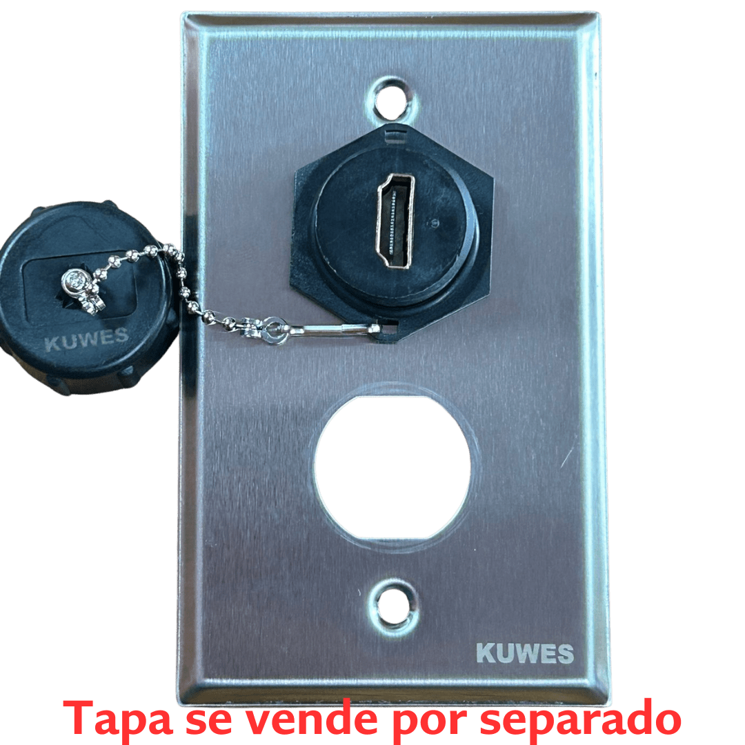 Conector unión HDMI waterproof IP68 Kuwes KSNT-WP-HDMI-1.4 - LA CASA DEL TELEFONO