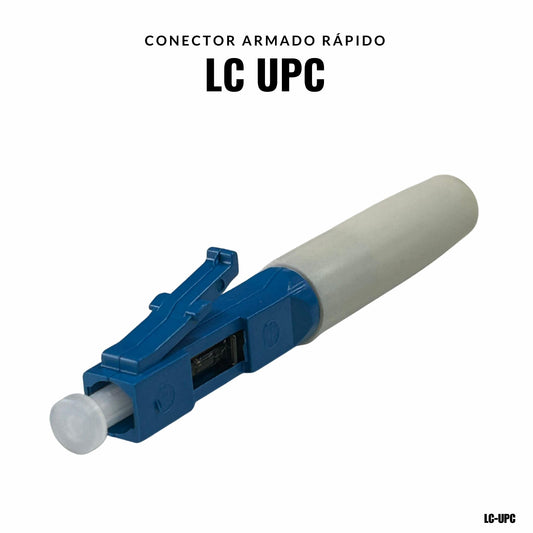 Conector de fibra óptica LC UPC monomodo de armado rápido para FTTH