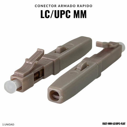 Conector armado rapido fibra optica LC UPC multimodo
