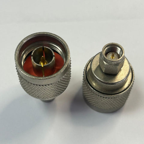Adaptador RF Coaxial SMA Macho a Conector N Macho