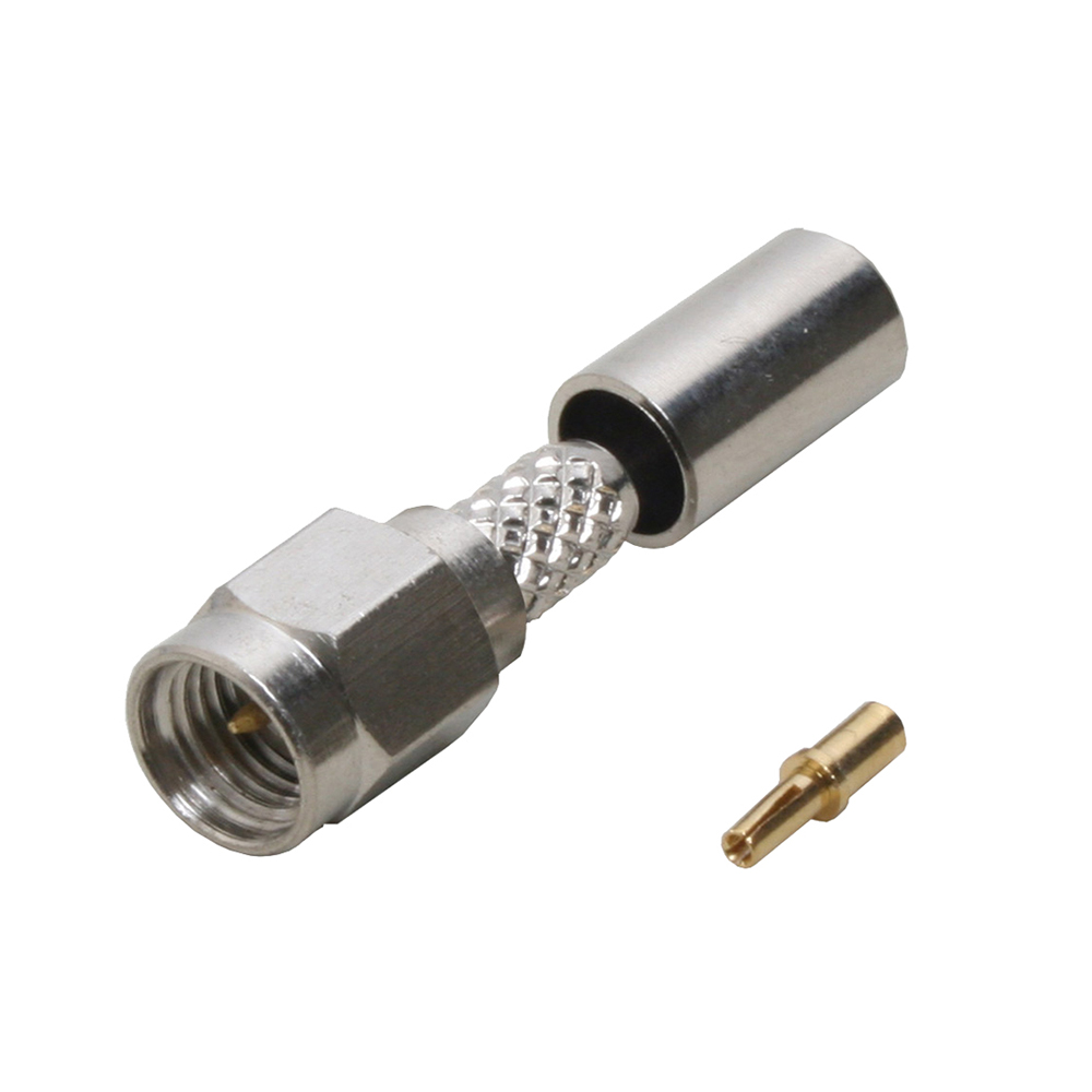conector sma macho crimp-on rg58 quest csm-2121 coaxial antena panama