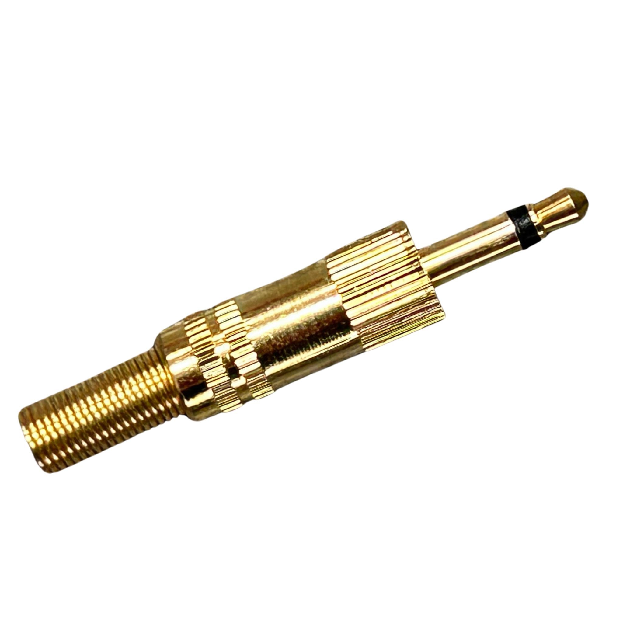 Conector de audio macho de 3.5 milímetros monofónico chapado en oro