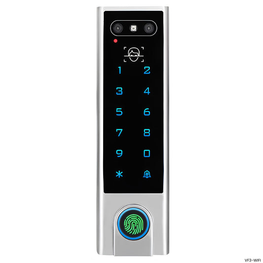 Control de acceso facial y huella Secukey VF3-WIFI en puerta exterior