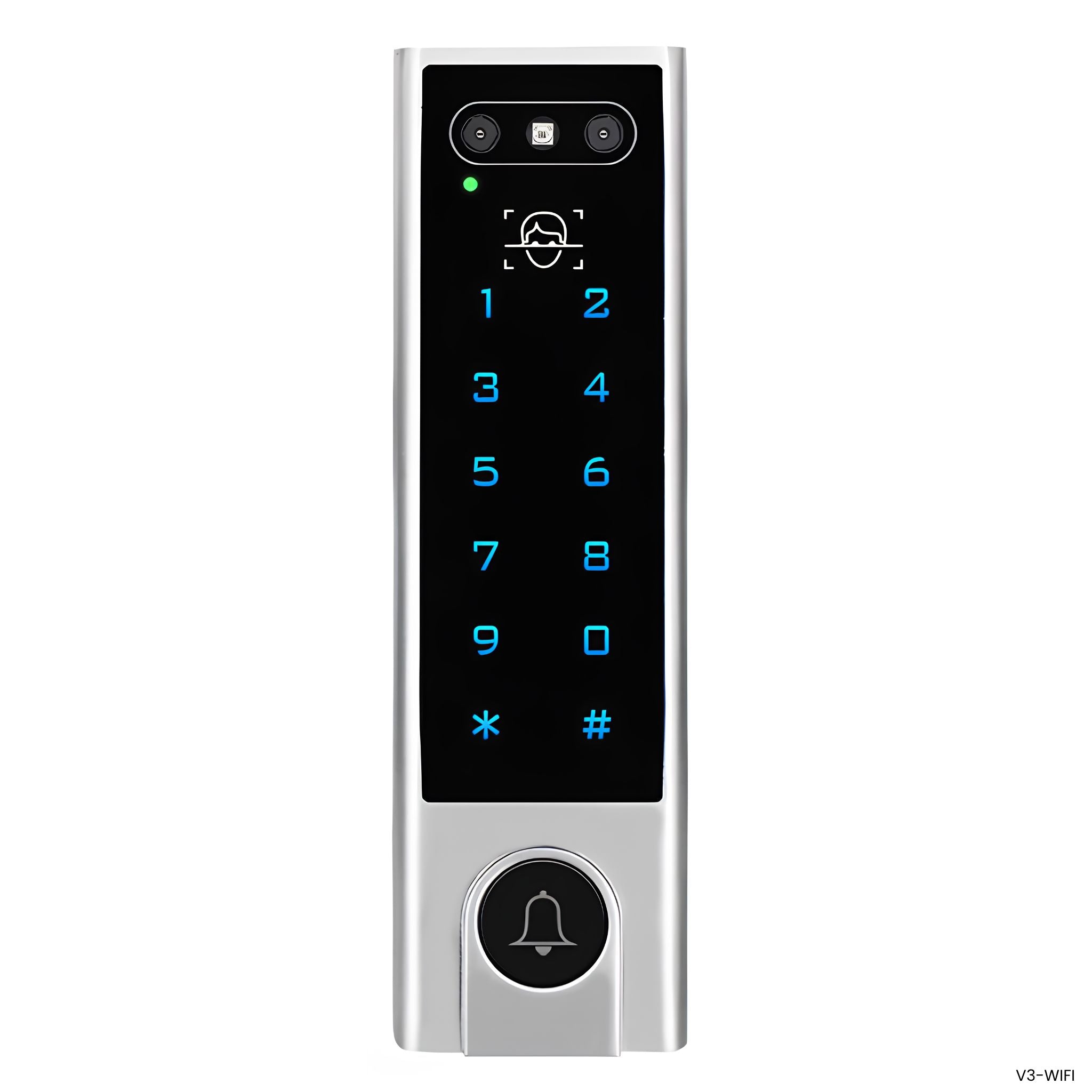 Control acceso facial WiFi Secukey V3-WIFI metálico Tuya IP66 timbre EM