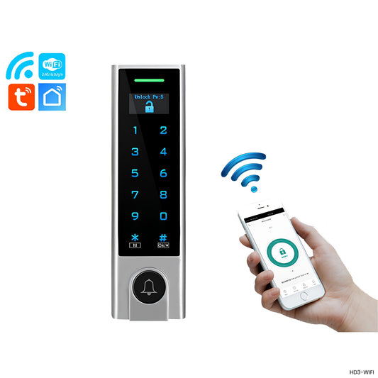 Control acceso WiFi Secukey HD3-WIFI metal timbre EM 125kHz Tuya