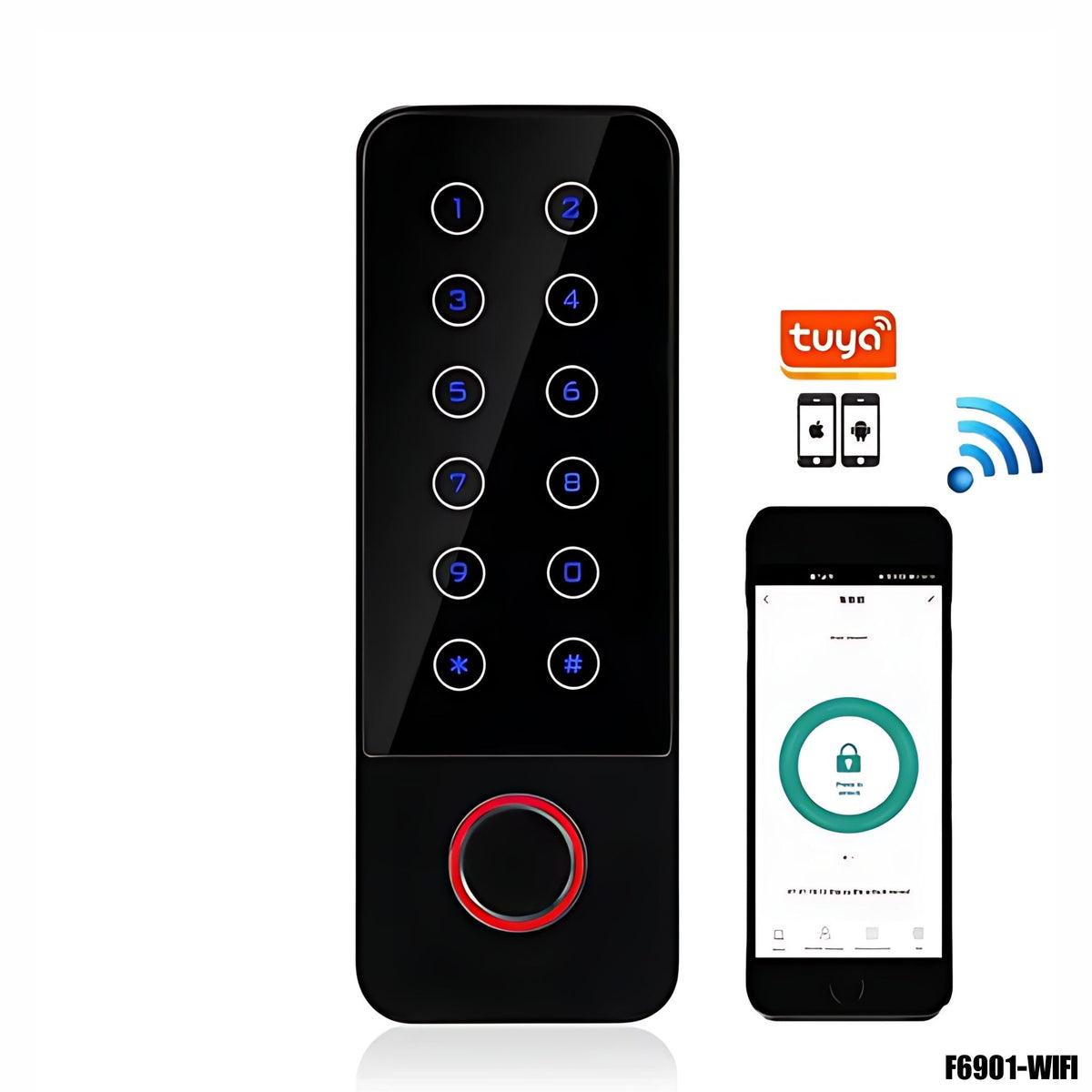 Control de acceso biométrico IP66 para exterior - Lector Multi-Wiegand – F6901-WIFI - LA CASA DEL TELEFONO