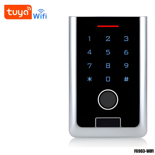 Control de acceso con lector de huella dactilar uso en exterior IP66 - F6903-WIFI - LA CASA DEL TELEFONO