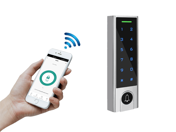 Control de acceso por RFID, contraseña y por WIFI, posee teclado táctil, es waterproof y antivandálico, funciona como lector Wiegand y posee función de esclusa – Secukey H3-WIFI - LA CASA DEL TELEFONO