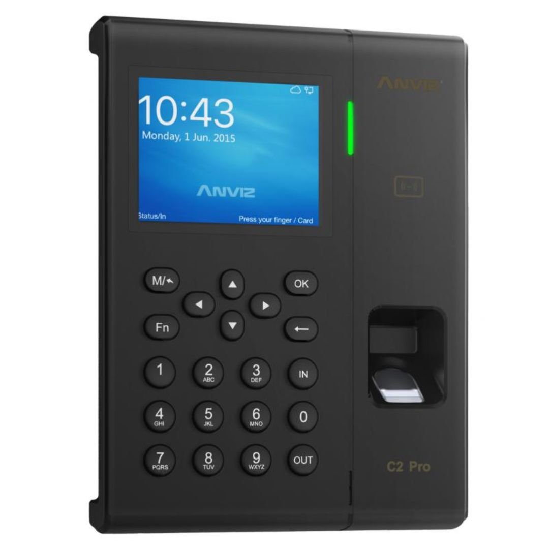 Control de Asistencia Biométrico Anviz C2 Pro con Huella y RFID - LA CASA DEL TELEFONO