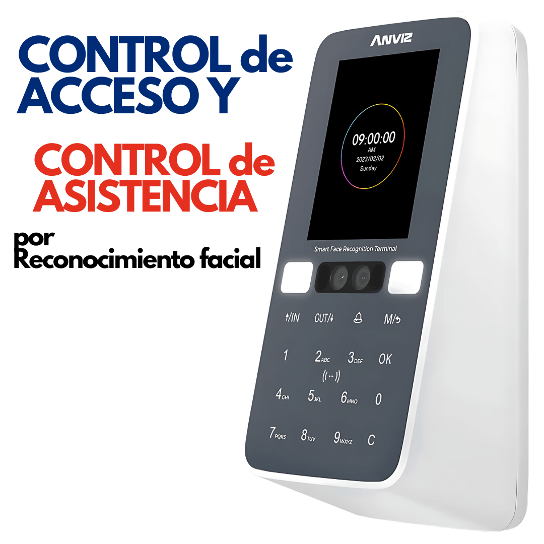 Control de asistencia por Reconocimiento facial, contraseña, tarjetas de proximidad y conexión WIFI – W3 de Anviz - LA CASA DEL TELEFONO