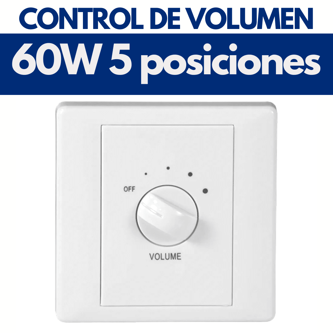 Control de volumen de 60W para Sistemas PA – CMX VC-C60 - LA CASA DEL TELEFONO