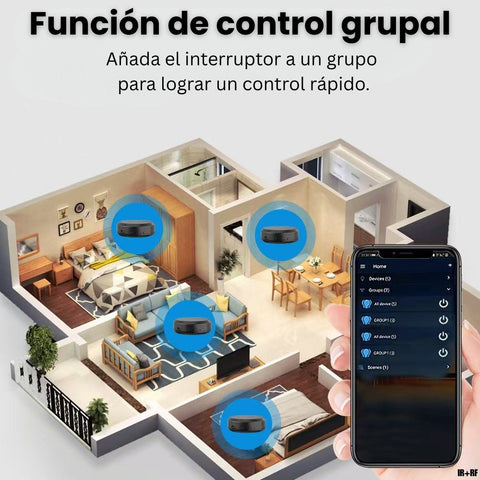 Control remoto inteligente WiFi IR + RF con Tuya – Controla aire acondicionado, TV y electrodomésticos