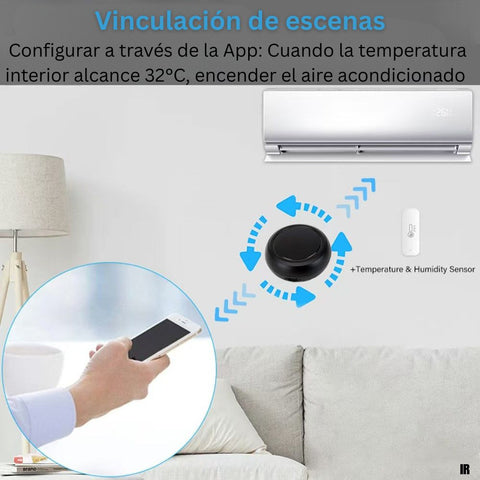 Control remoto universal WiFi (IR) inteligente Tuya, Alexa/Google Home