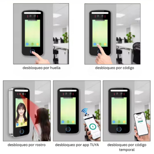 Controlador de acceso y de asistencia de reconocimiento facial - LA CASA DEL TELEFONO
