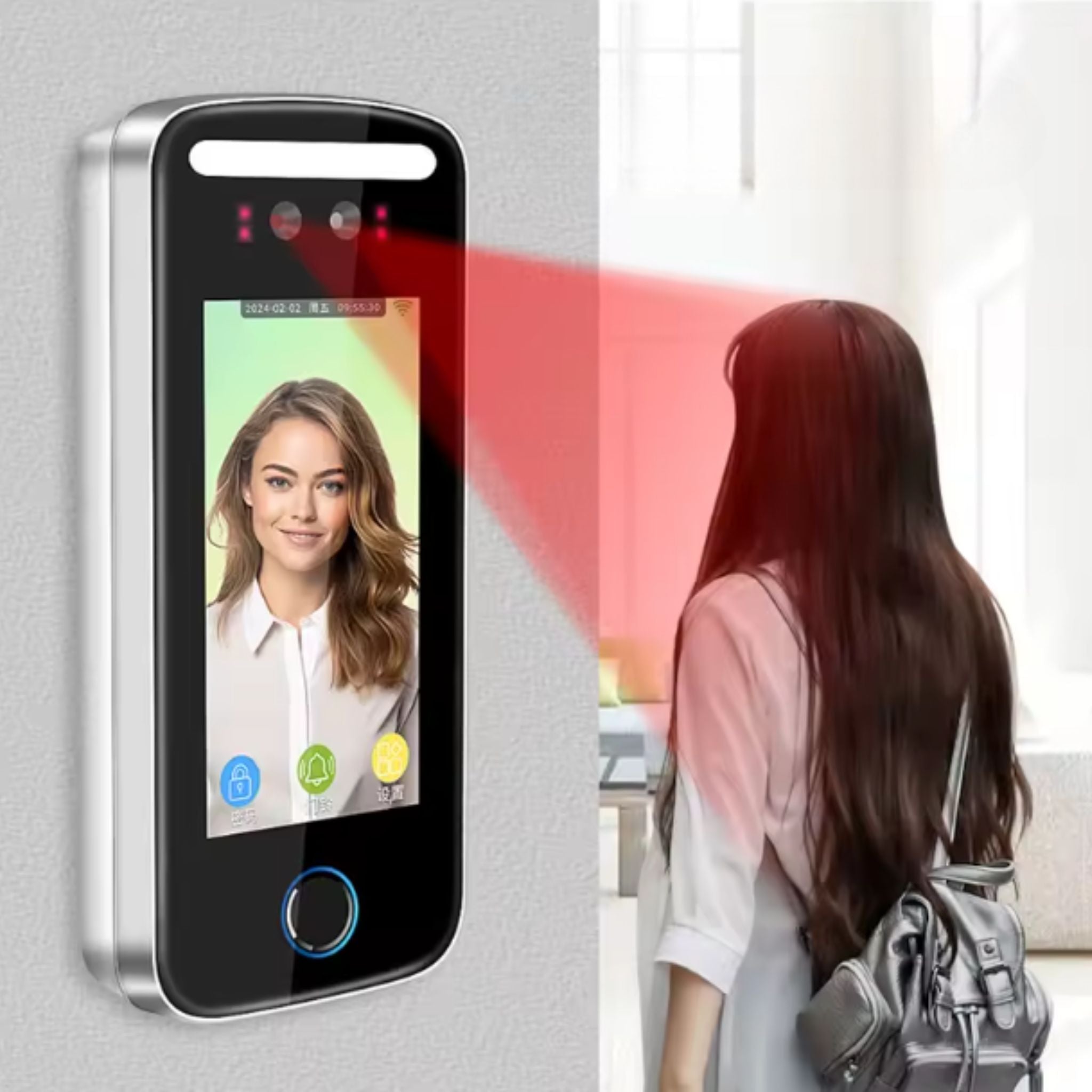 Controlador de acceso y de asistencia de reconocimiento facial - LA CASA DEL TELEFONO