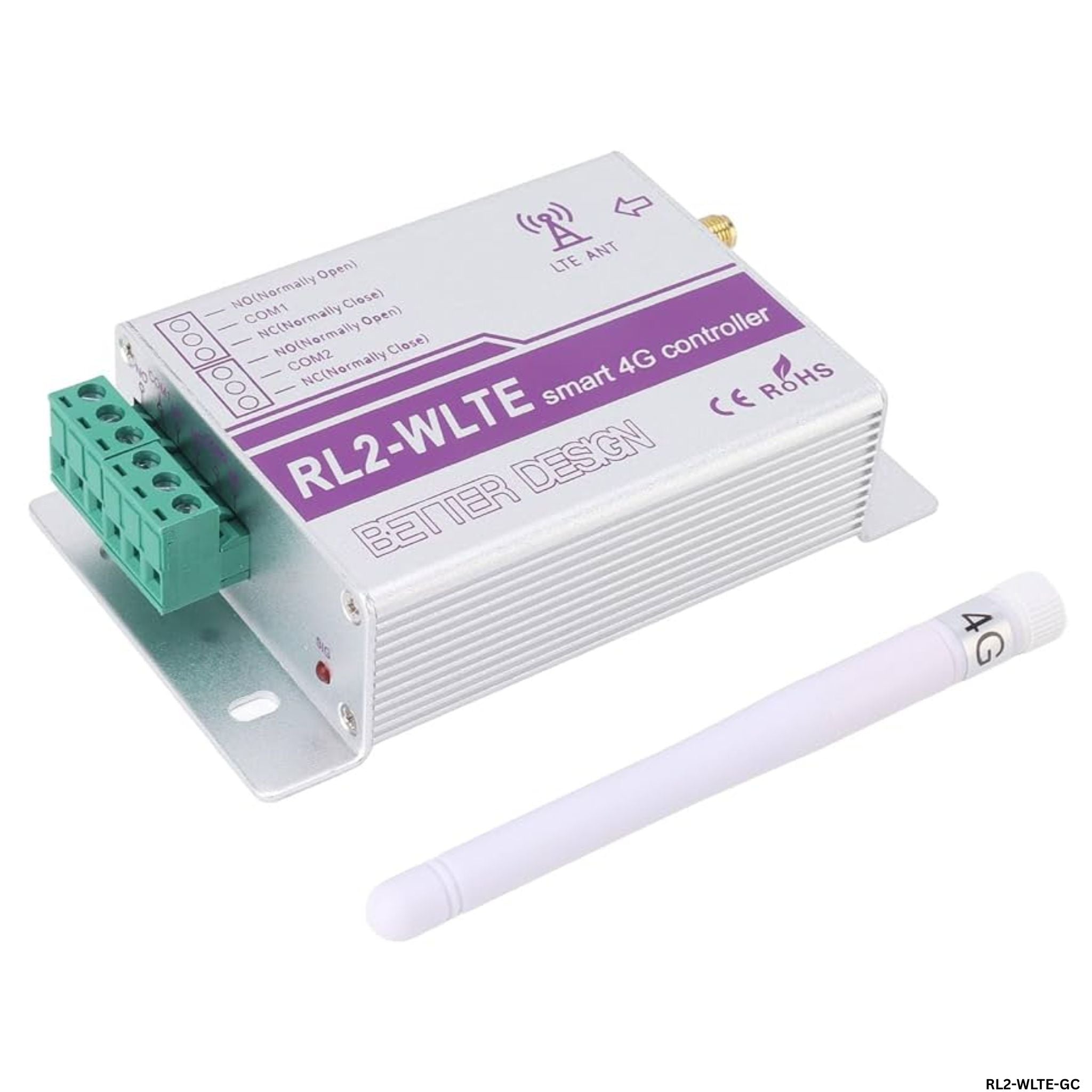 Controlador inteligente 4G Konlen RL2-WLTE-GC de 2 canales 