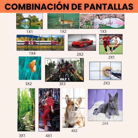 Controlador Video Wall 4K 3x3 9 Salidas HDMI ZY-AP2 - LA CASA DEL TELEFONO
