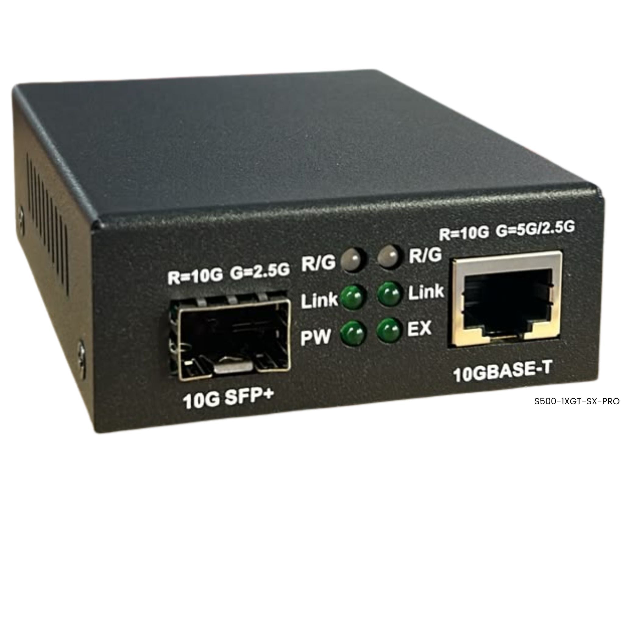 Conversor de fibra 10G Hasivo S500-1XGT-1SX-PRO para redes