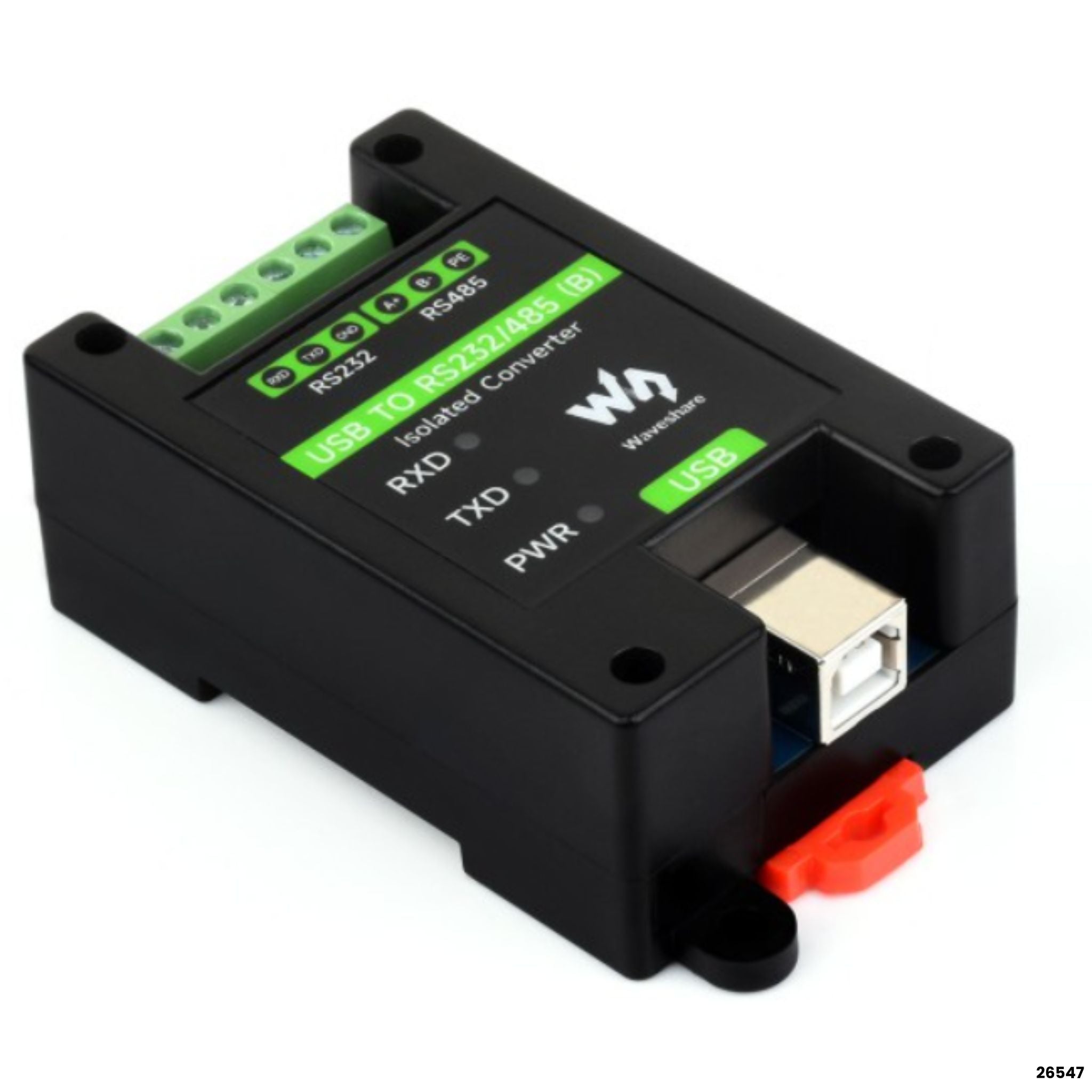 Conversor USB RS232 RS485 industrial aislado Waveshare 26547 FT232RNL DIN