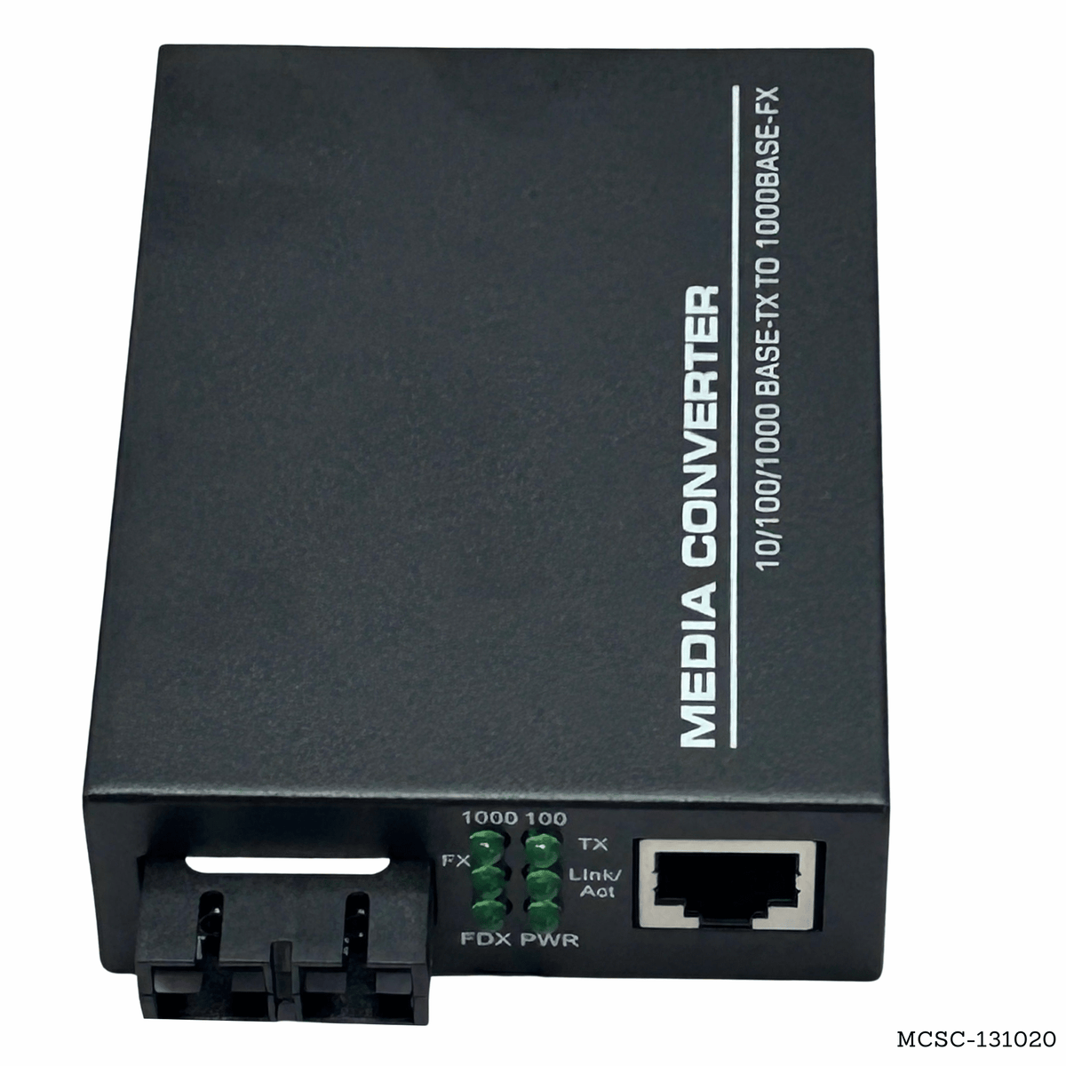 Convertidor de medios de fibra óptica dúplex monomodo SC gigabit 20km MCSC-131020 - LA CASA DEL TELEFONO