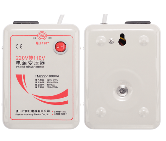 Convertidor de voltaje TM222-1000VA de 110VAC a 220VAC de 1000VA - LA CASA DEL TELEFONO
