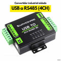 Convertidor Industrial aislado USB a RS485 4 Canales