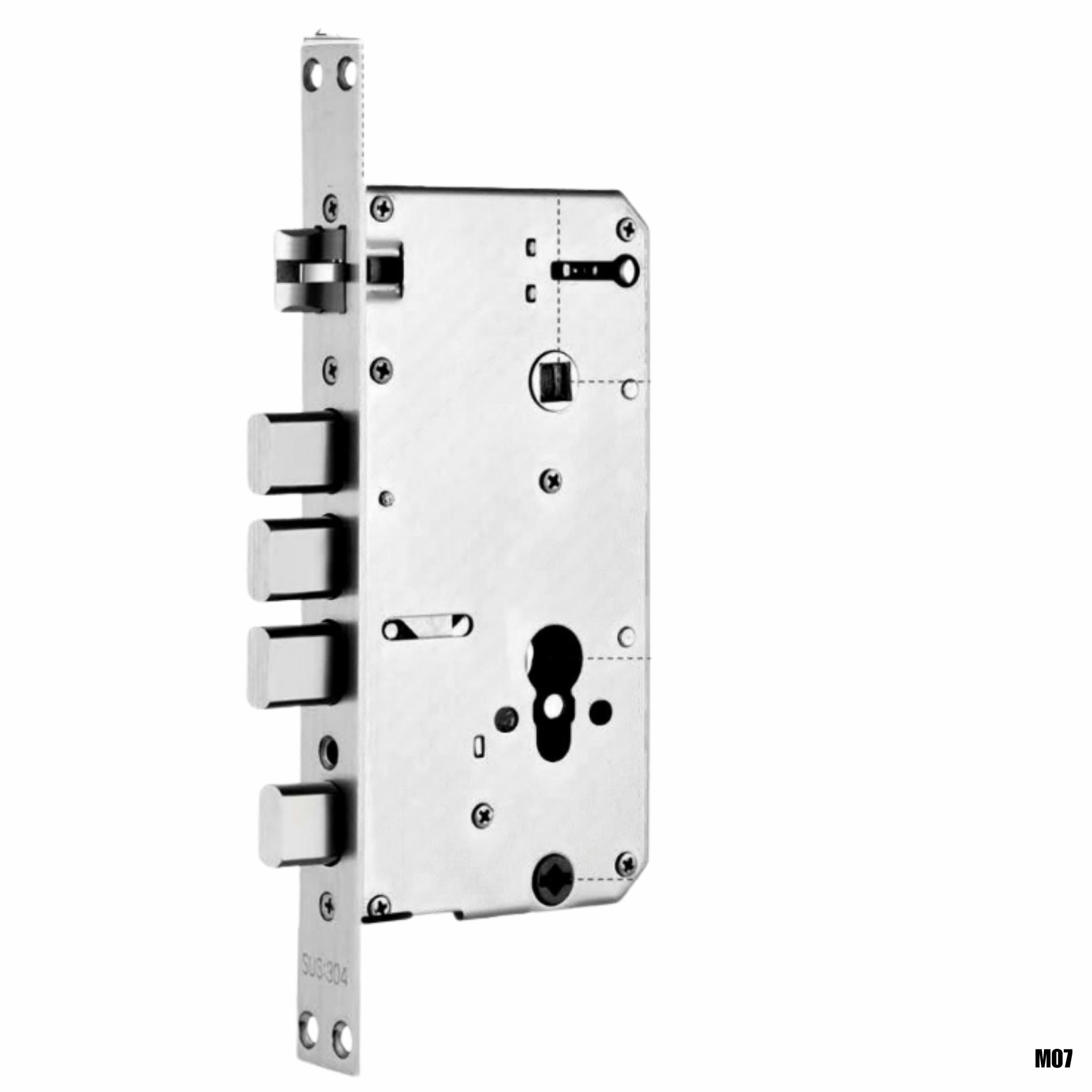 Cuerpo de cerradura M07 24x240mm backset 60mm 4 pistones