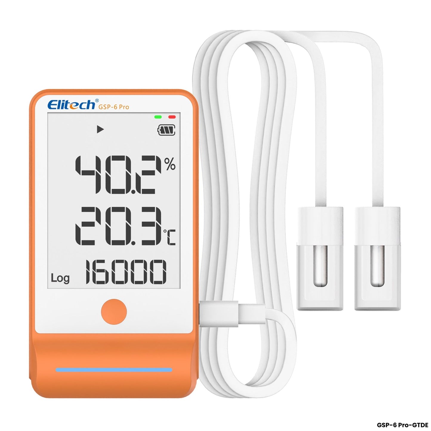 Data logger Elitech GSP-6 Pro GTDE sonda de glicol para cadena de frio