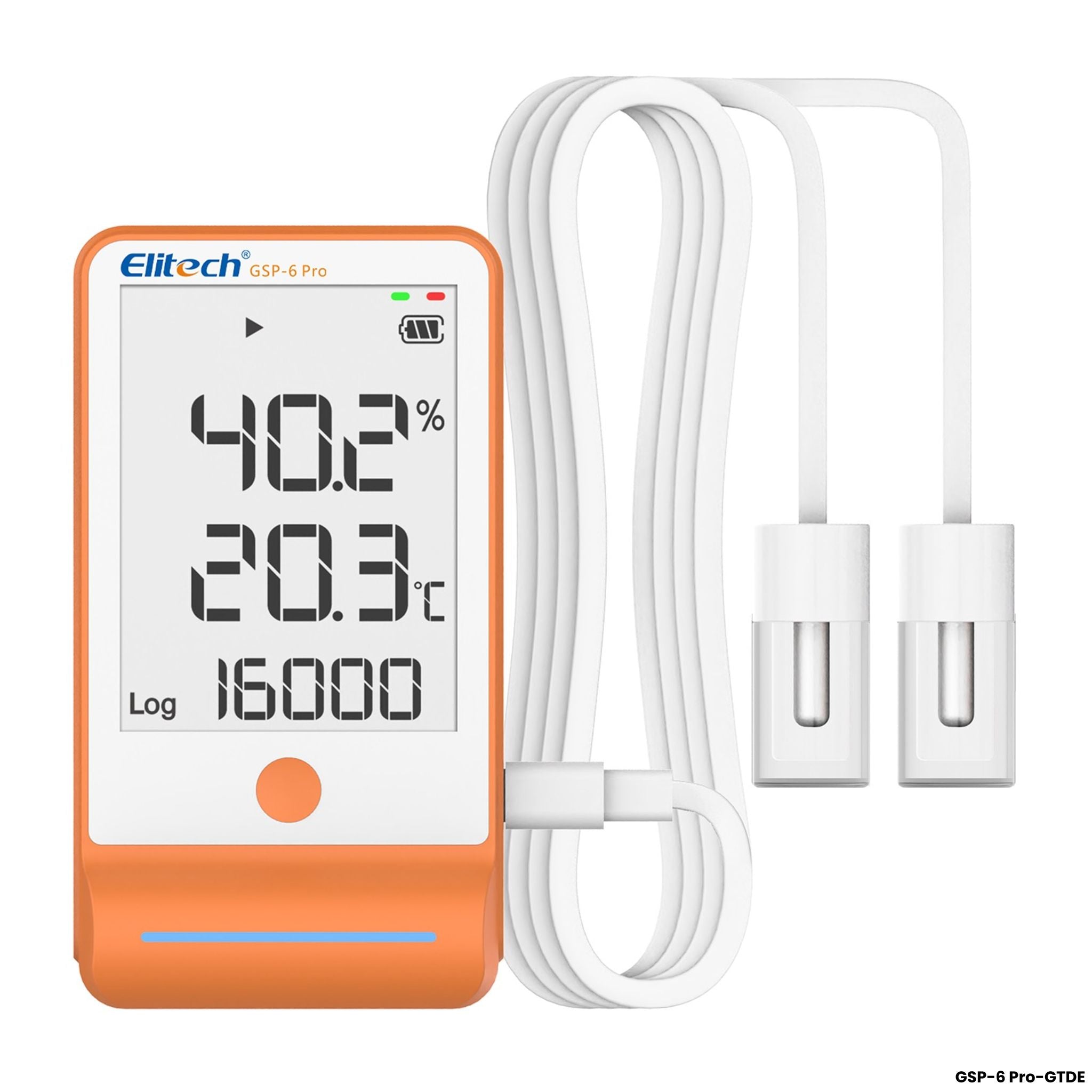 Data logger Elitech GSP-6 Pro GTDE sonda de glicol para cadena de frio