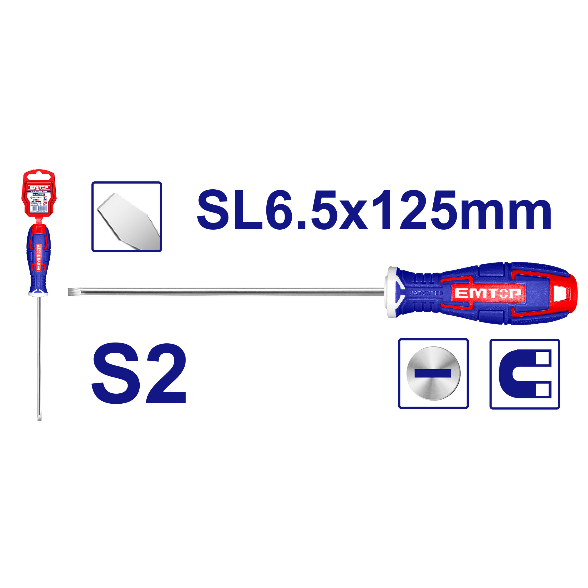 Destornillador plano SL6.5x125mm - LA CASA DEL TELEFONO