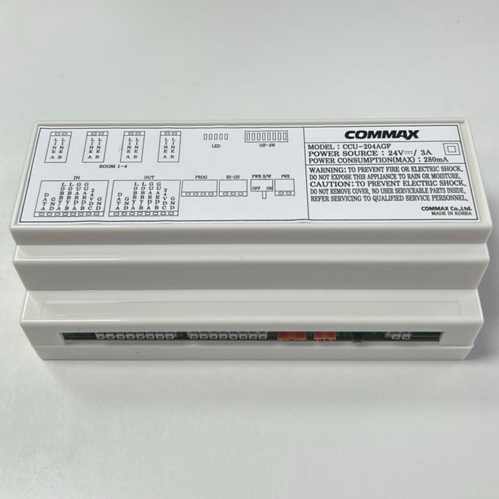 Distribuidor 4 canales Commax CCU-204AGF sistema Audio Gate