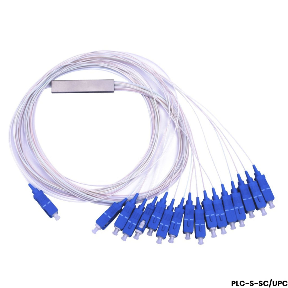 Divisor Óptico PLC Splitter 1x16 SC/UPC Monomodo 900µm - LA CASA DEL TELEFONO