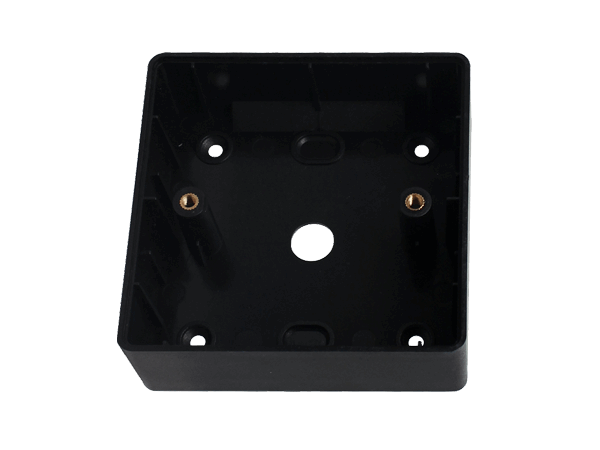 Caja de moldura plástica 86x86MM, color negro – Ebox 3