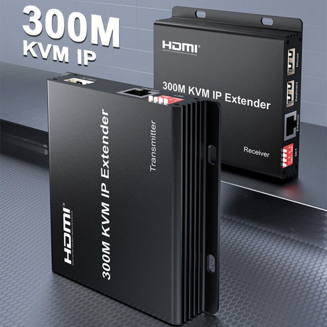 Extensor HDMI KVM sobre cable de red hasta 300 metros - LA CASA DEL TELEFONO