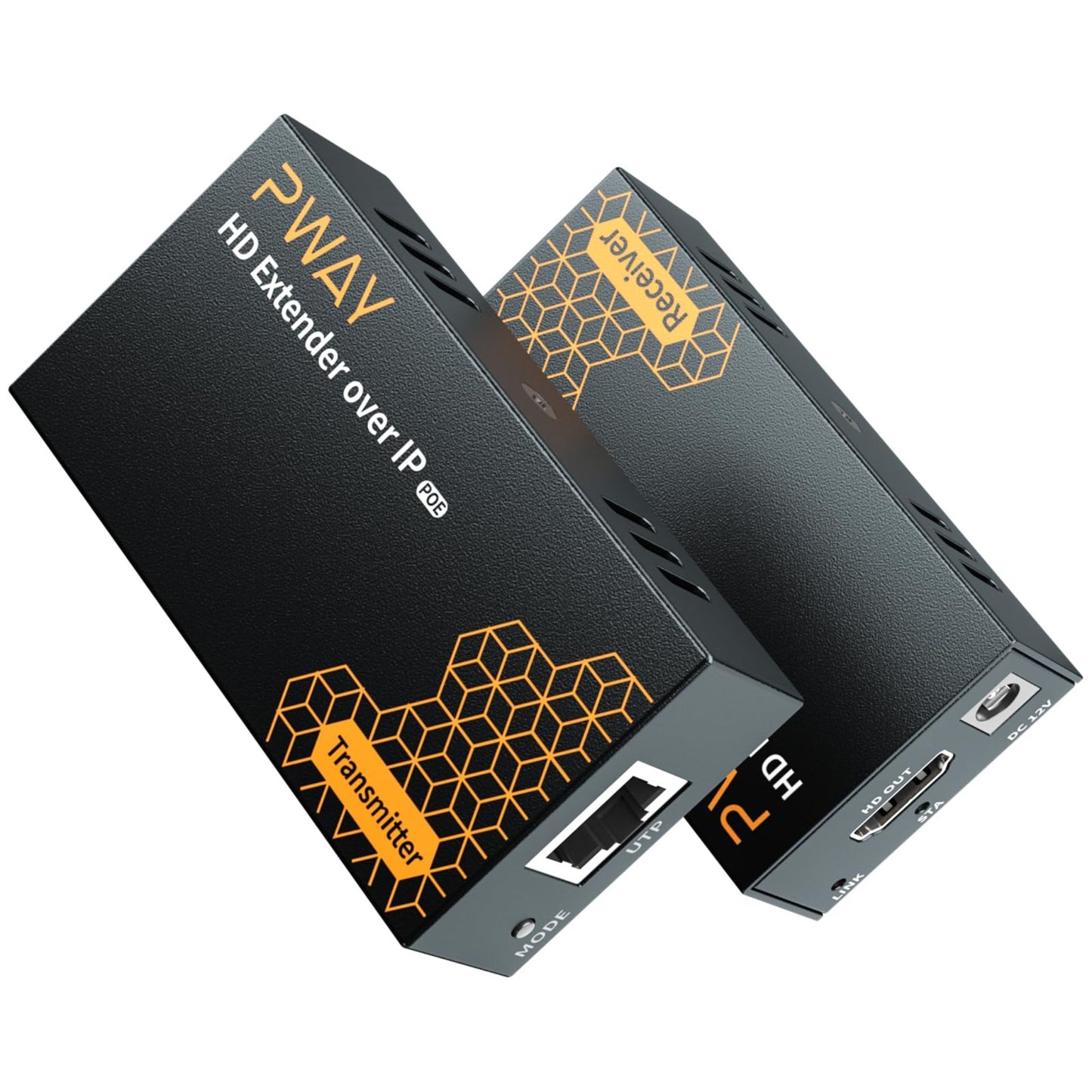 Extensor HDMI sobre IP PWAY DT273P interfaces transmisión 1 a 1 CAT6