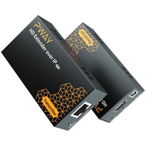 Extensor HDMI sobre IP PWAY DT273P interfaces transmisión 1 a 1 CAT6