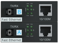 Kit convertidor de medios ethernet 10/100Mbps fibra SC 20Km