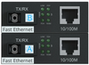 Kit convertidor de medios ethernet 10/100Mbps fibra SC 20Km