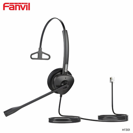 Fanvil HT301 auricular RJ9 headset call center reducción ruido voz HD Panamá 