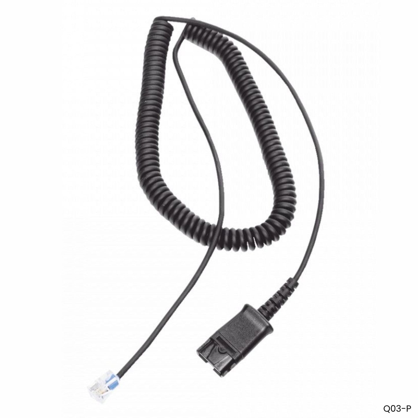 Fanvil Q03 cable QD RJ9 recto para auricular HT201 HT202 Grandstream Yealink 