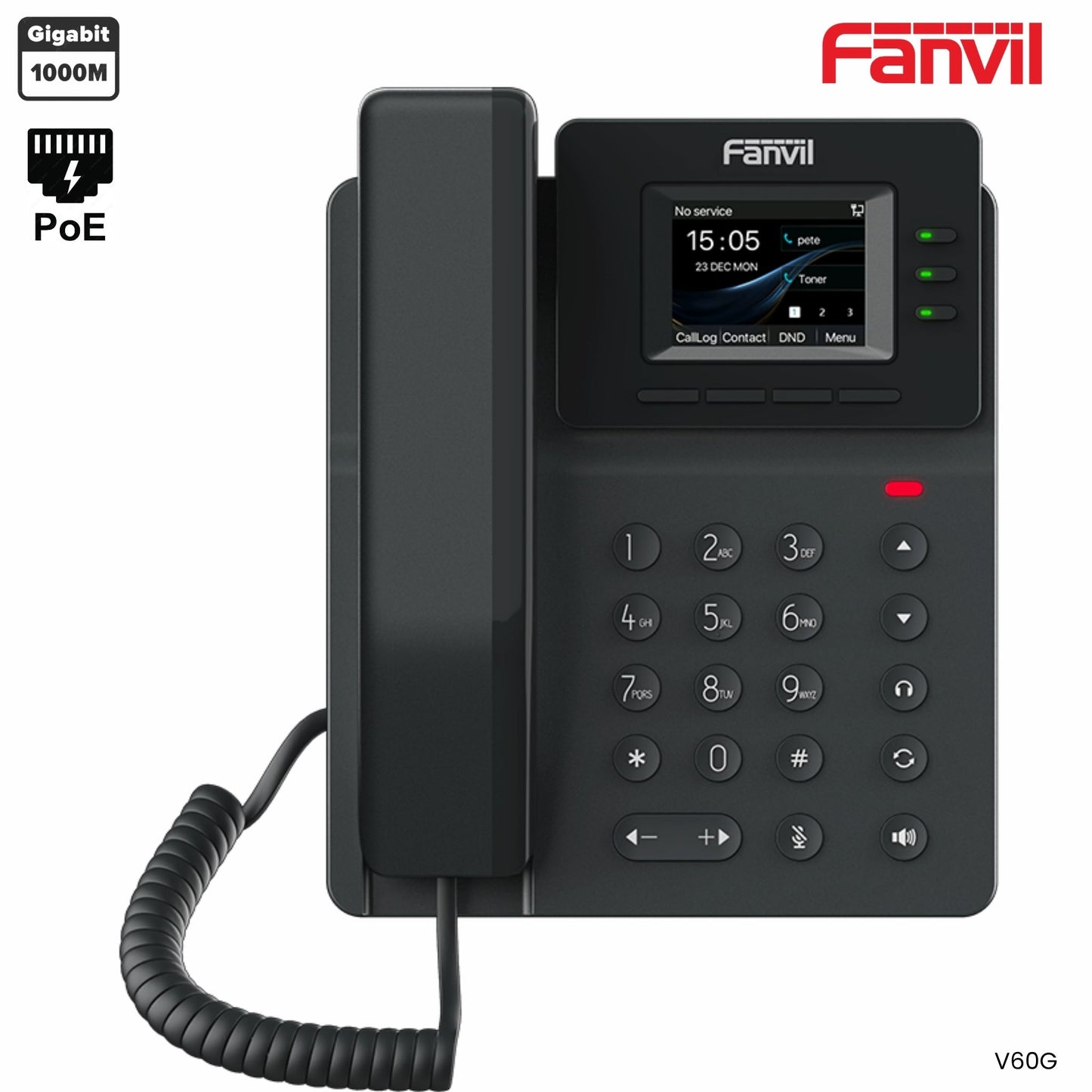 Fanvil V60G teléfono IP básico PoE pantalla color voz HD para oficina Panamá 