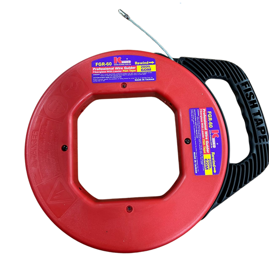 Guía pasacables profesional de 60M, fibra de vidrio Kuwes FGR-60