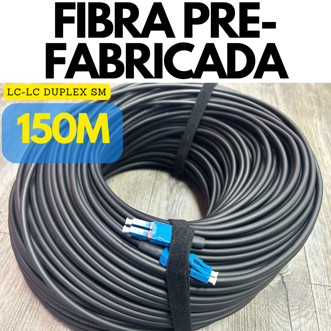 Fibra pre-fabricada monomodo SM dúplex LC - LC de 150M LSZH – X0041XZ3Z5