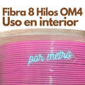 Cable de 8 fibras ópticas OM4 de tubo holgado central LSZH, por metro Kuwes KDCLT-OM4-8C