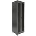 Gabinete de 42U con puerta frontal y posterior de malla perforada 800mm de profundidad
