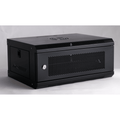 Gabinete de 4U con puerta de malla y bandeja incluida