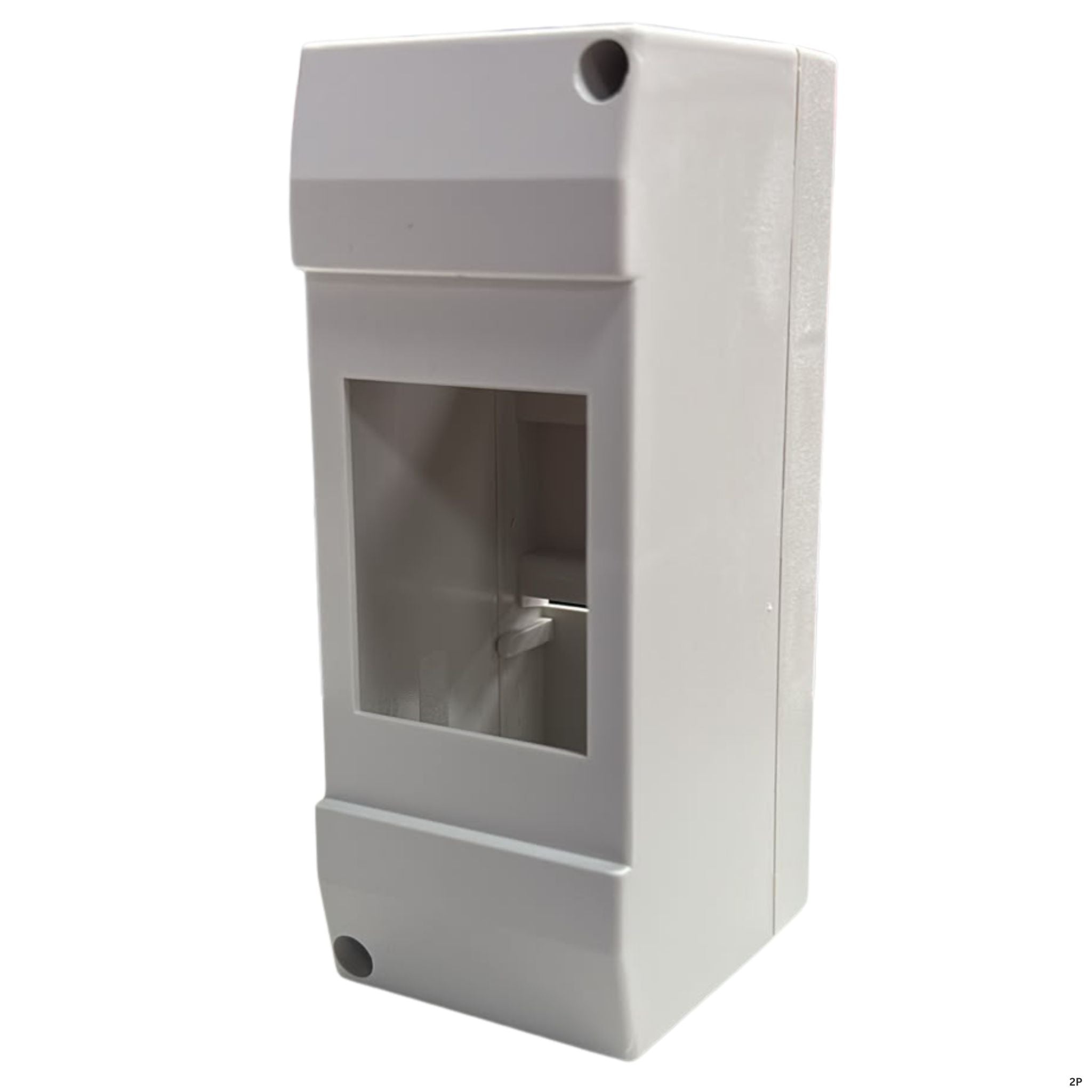 Gabinete para riel DIN de sobreponer, 2 módulos 