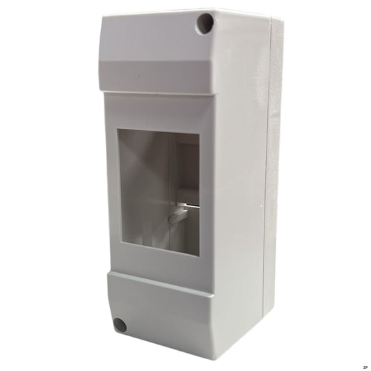Gabinete para riel DIN de sobreponer, 2 módulos 