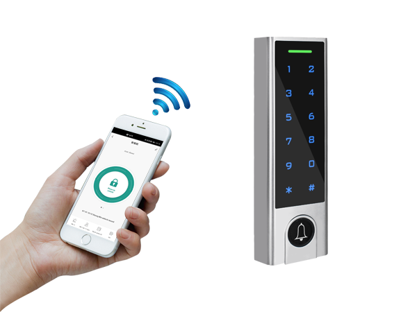 Control de acceso por RFID, contraseña y por WIFI, posee teclado táctil, es waterproof y antivandálico, funciona como lector Wiegand y posee función de esclusa – Secukey H3-WIFI