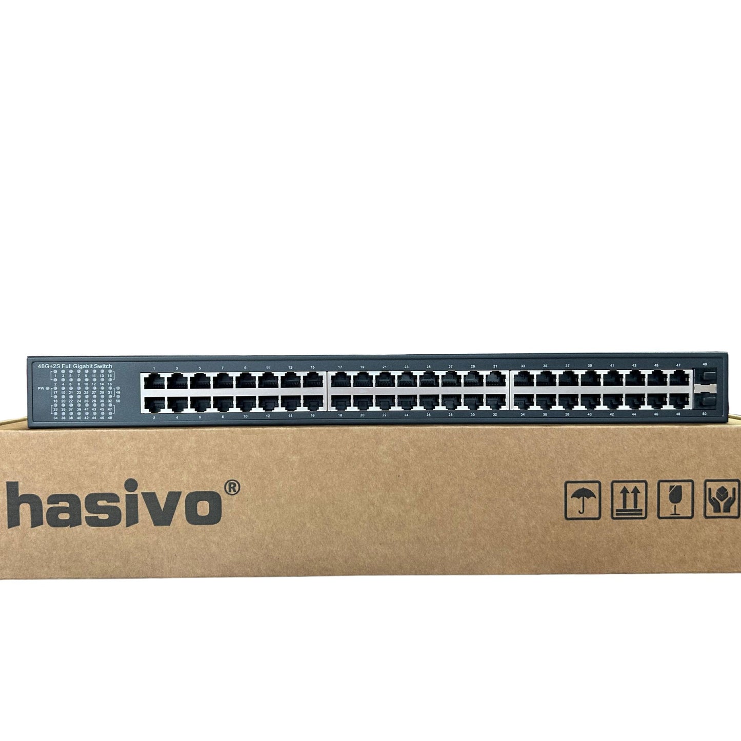 Switch gigabit 48 puertos + 2 puertos SFP hasivo S5800-48G-2S